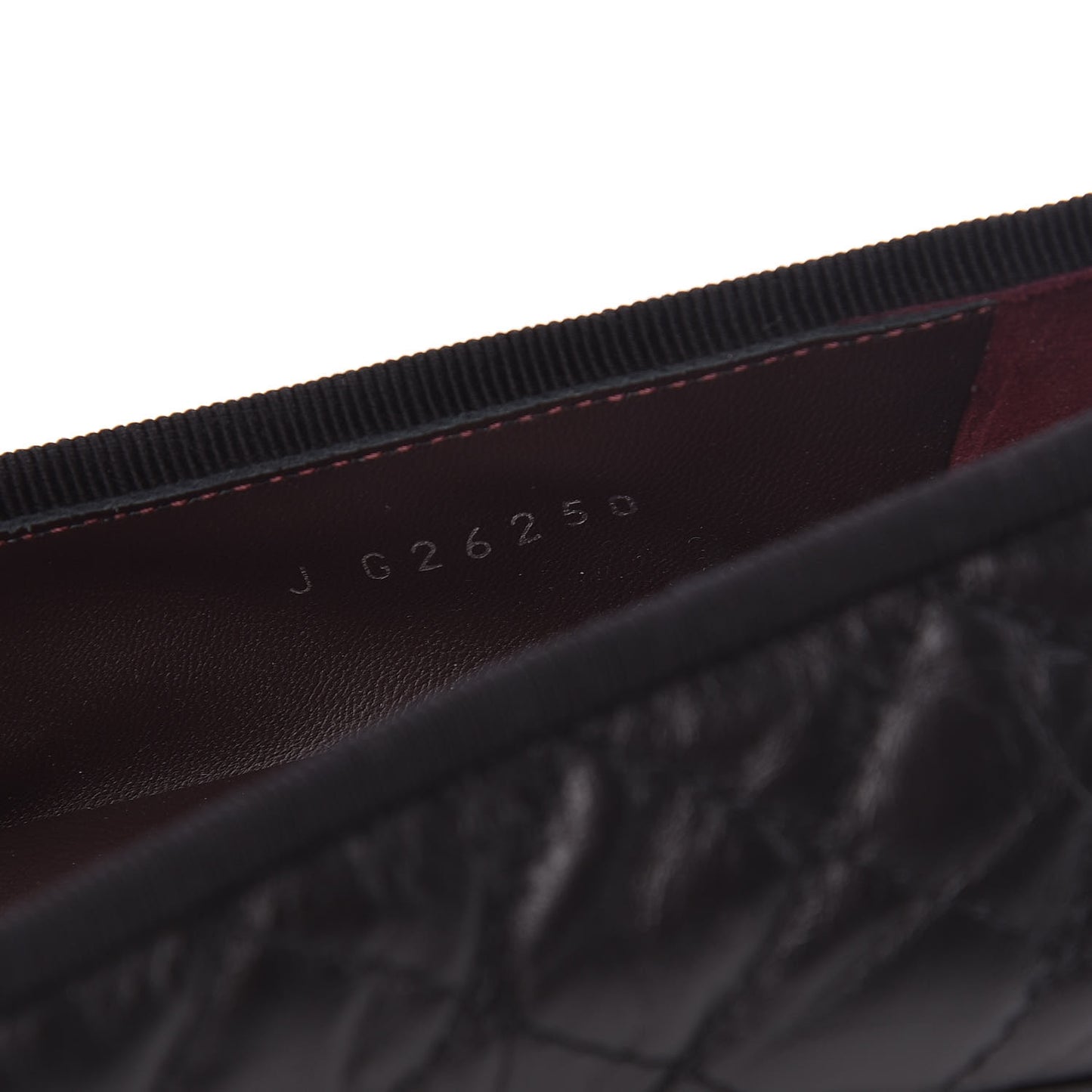 Aged Calfskin Quilted Cap Toe Ballerina Flats 37 Black