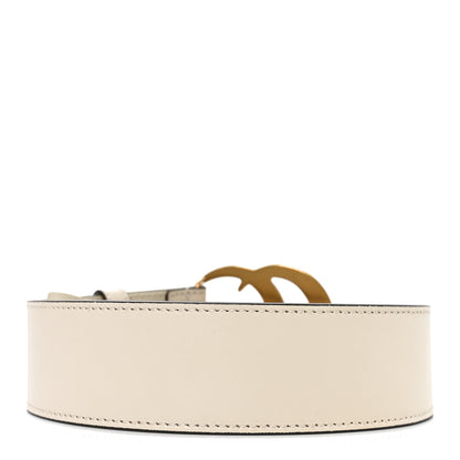 Gucci Calfskin Double G 40mm Belt 85 34 Mystic White 2 of 4
