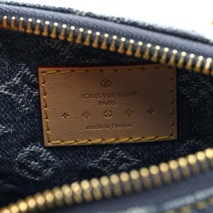 Louis Vuitton Monogram Denim Nano Speedy Blue 6 of 9