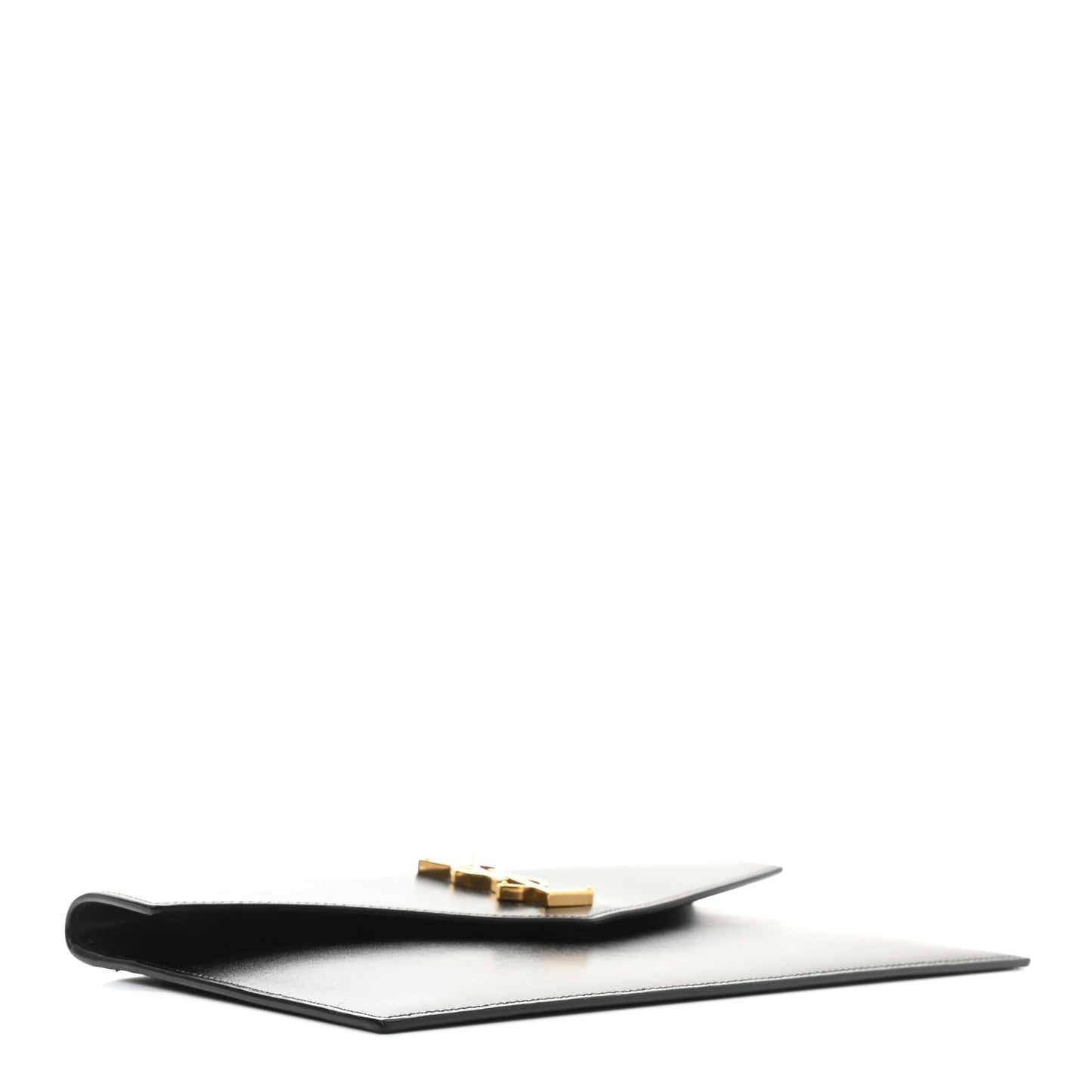 Smooth Shiny Calfskin Monogram Uptown Pouch Black