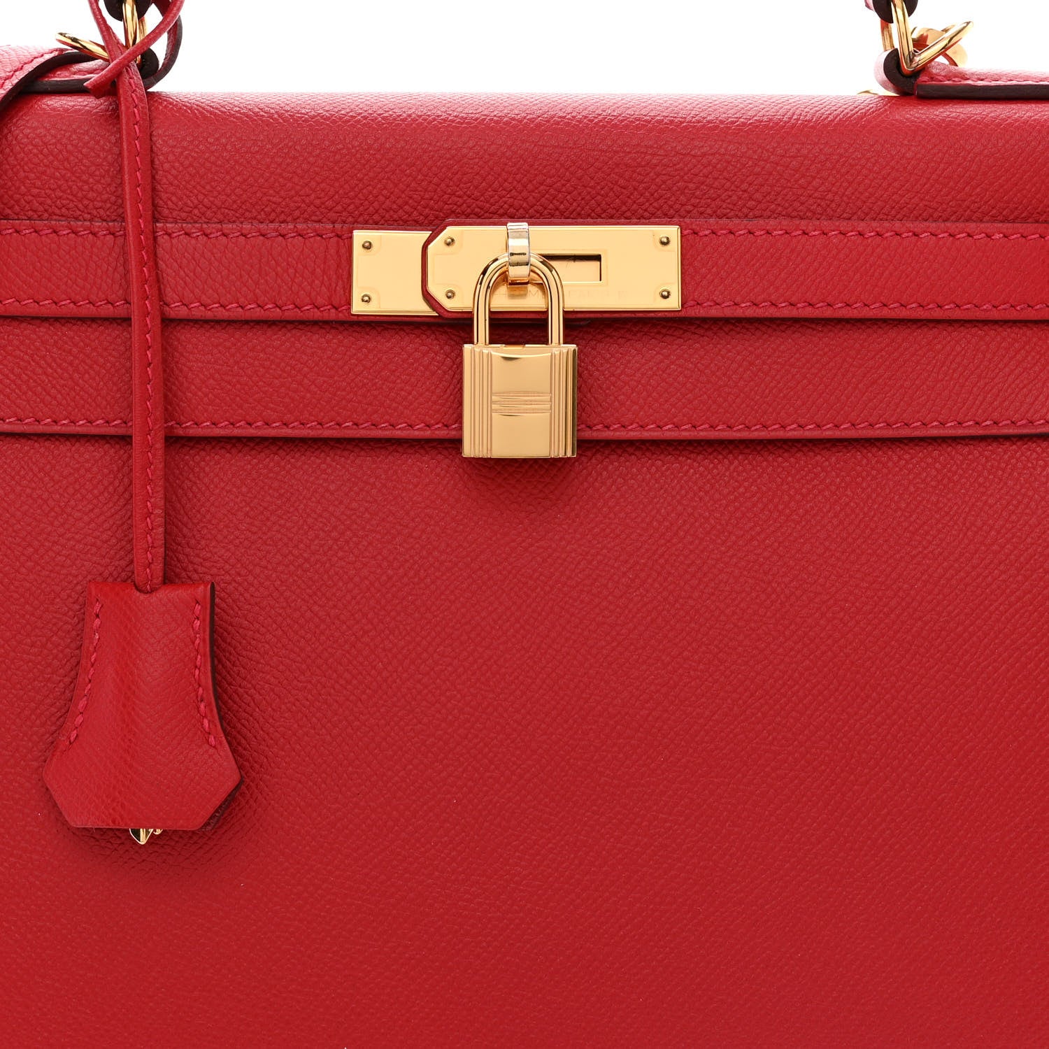 Hermes Epsom Kelly Sellier 28 Rouge Casaque 8 of 10