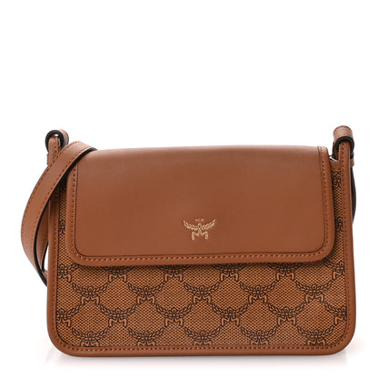 MCM Lauretos Nappa Small Himmel Crossbody Cognac 1 of 10