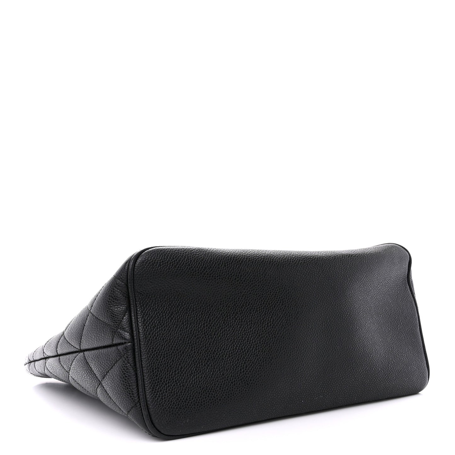 Caviar Quilted Medallion Tote Black