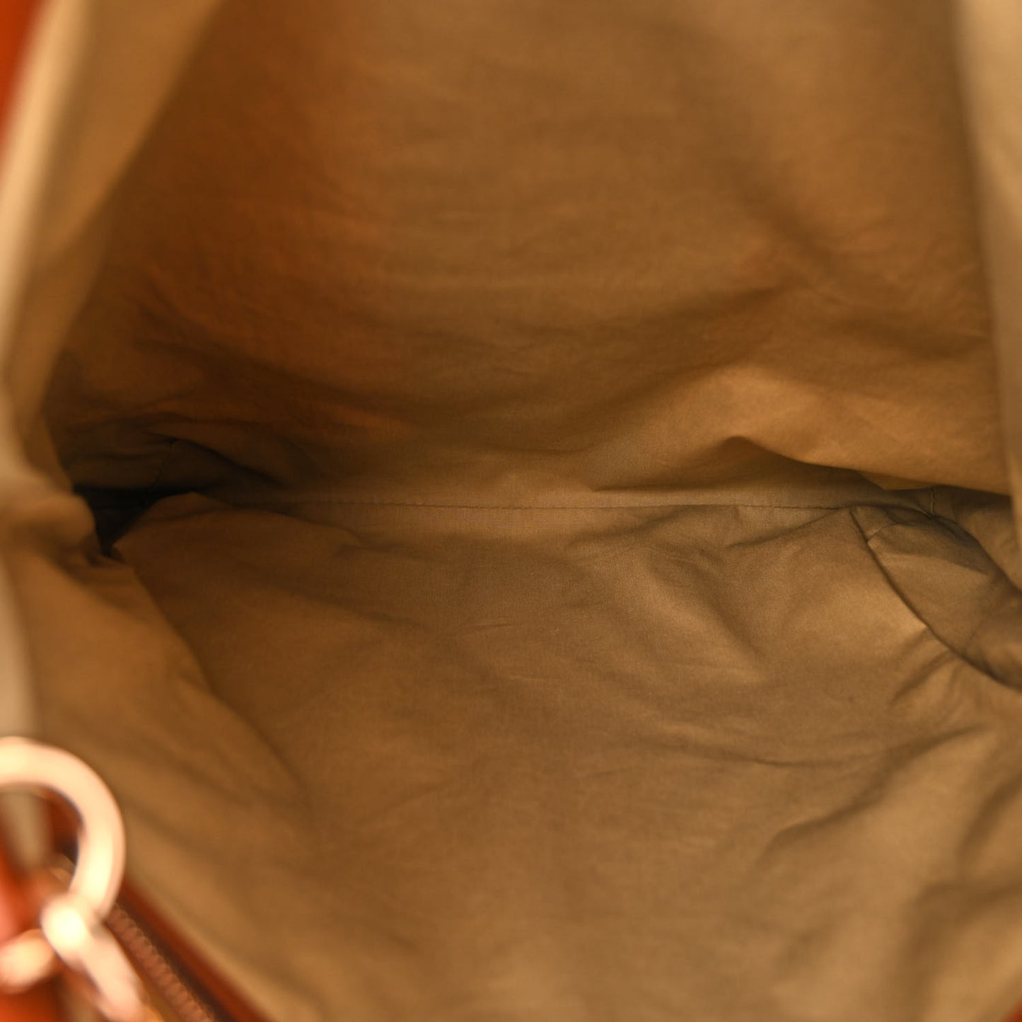 Vintage Canvas Calfskin Web Flat Tote Sand Light Cuir