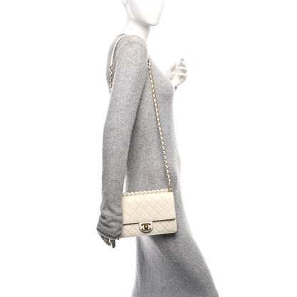 Chanel Lambskin Quilted Small Chic Pearls Flap White 2 of 12