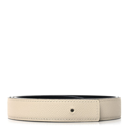 Hermes Swift Epsom 24mm Belt Strap 90 36 Black Craie 1 of 5