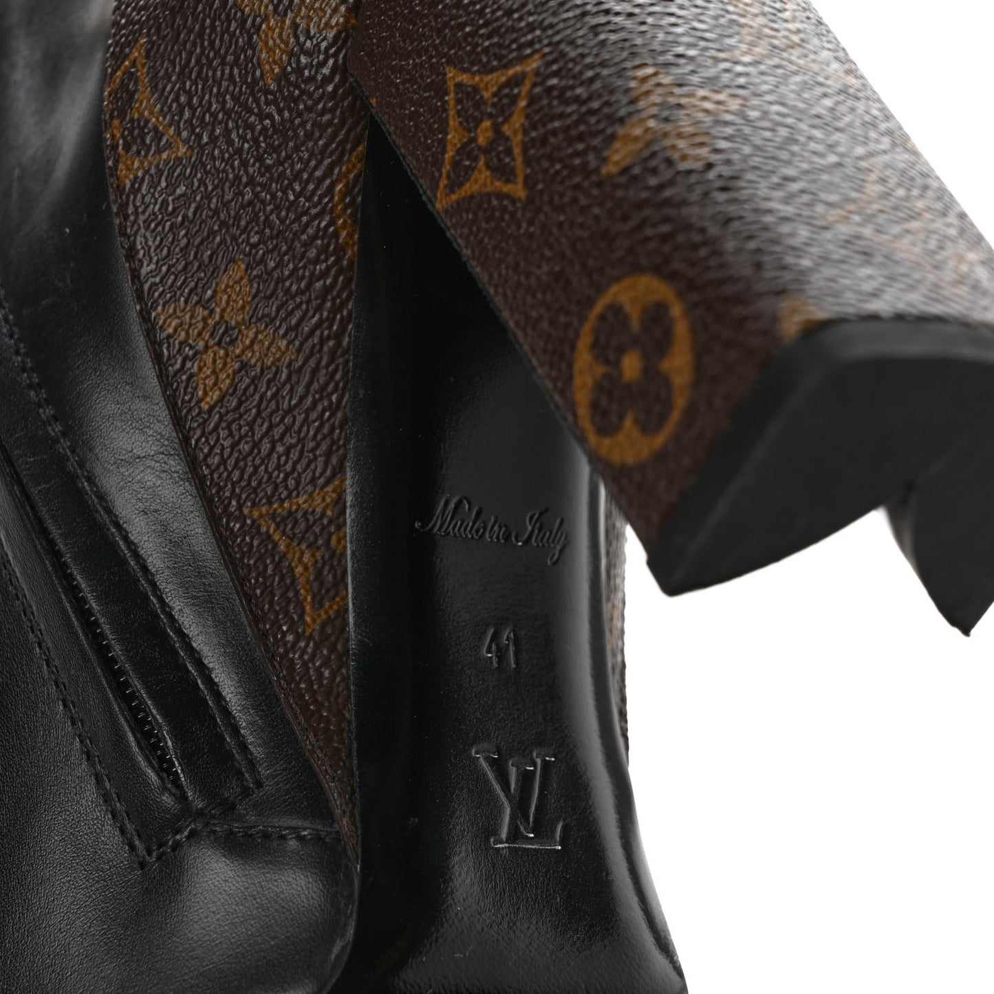 Calfskin Monogram Star Trail Ankle Boots 41 Black