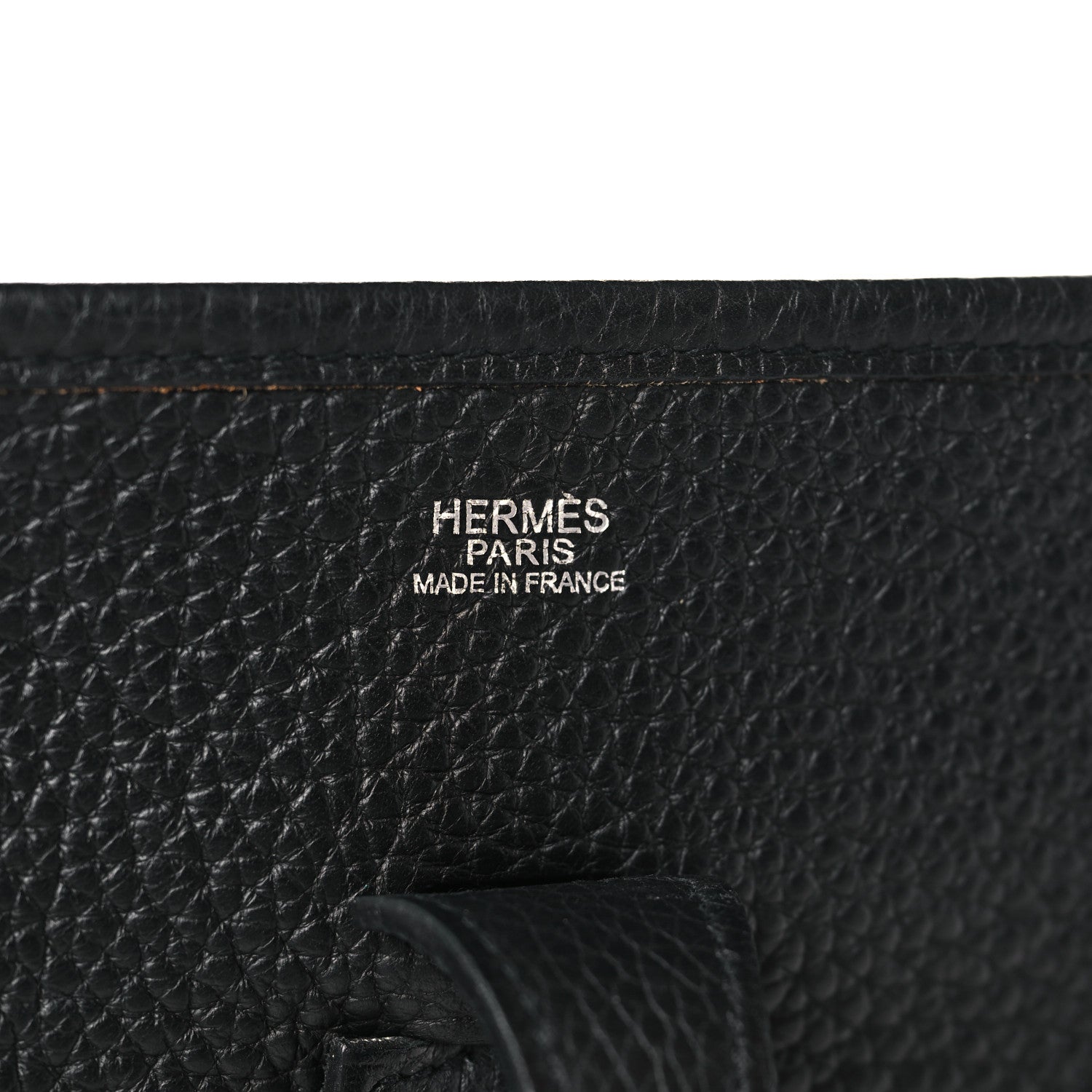 Hermes Taurillon Clemence Evelyne PM Black 6 of 9