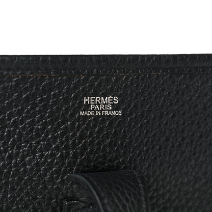 Hermes Taurillon Clemence Evelyne PM Black 6 of 9