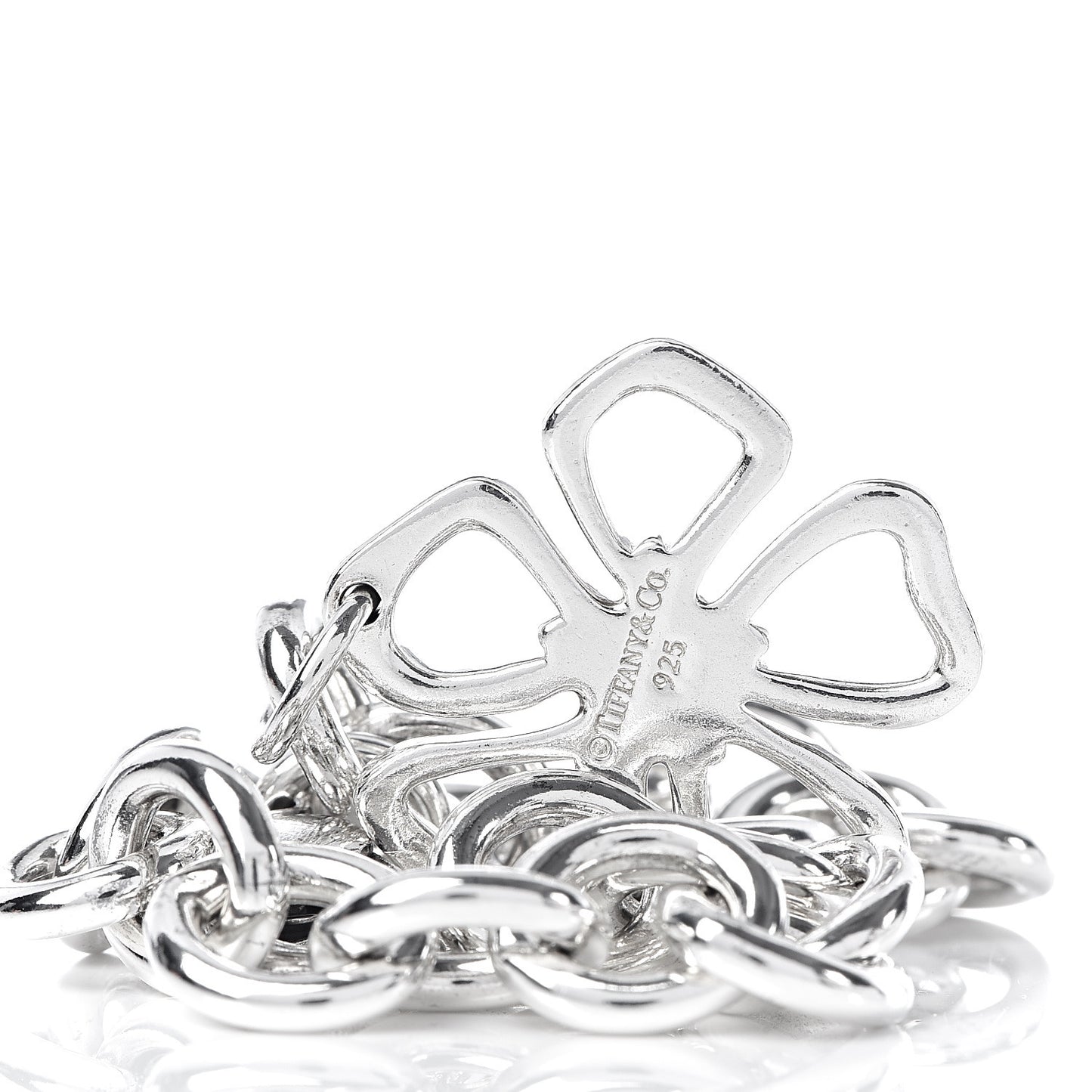 Sterling Silver Flower Charm Bracelet