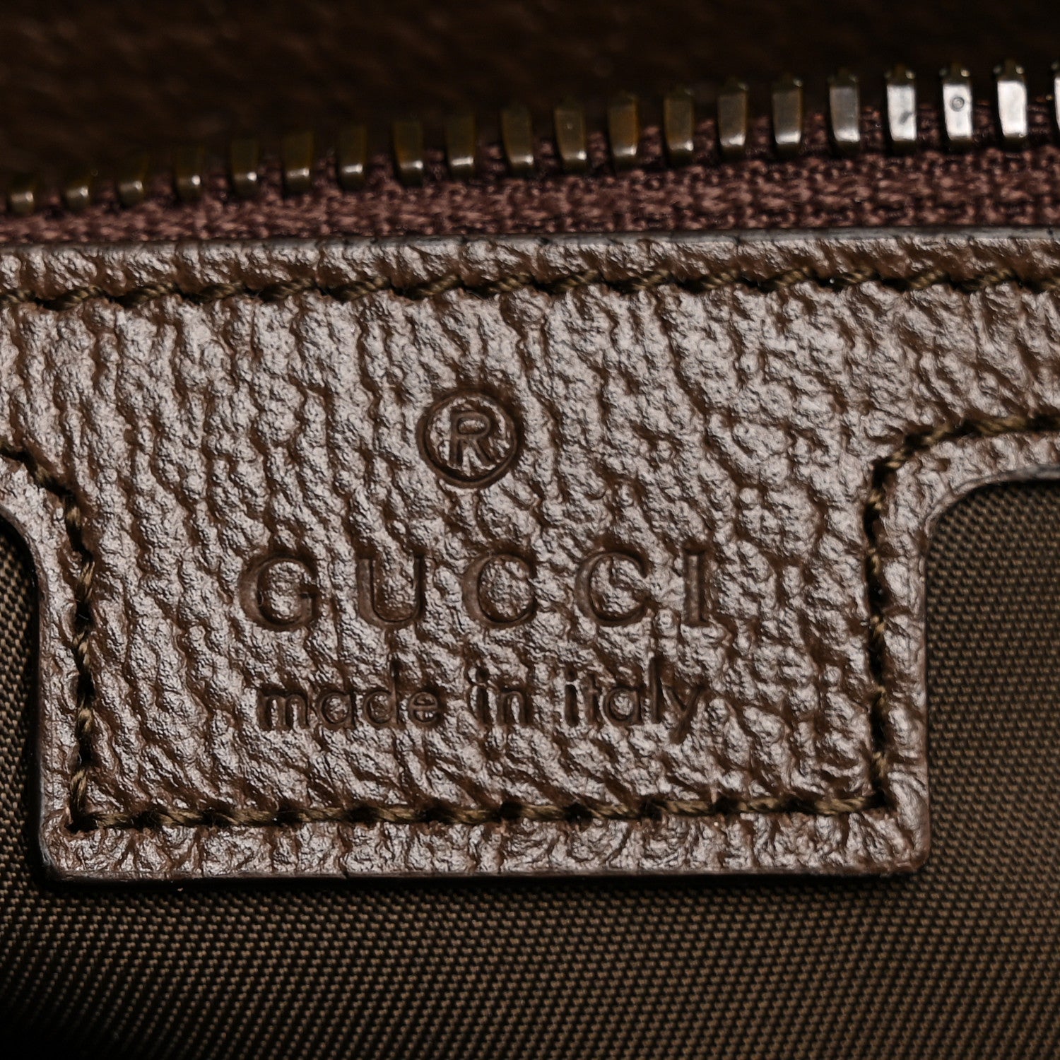 Gucci GG Supreme Monogram Textured Calfskin Web Small Cosmetic Case Beige Ebony New Acero 6 of 7
