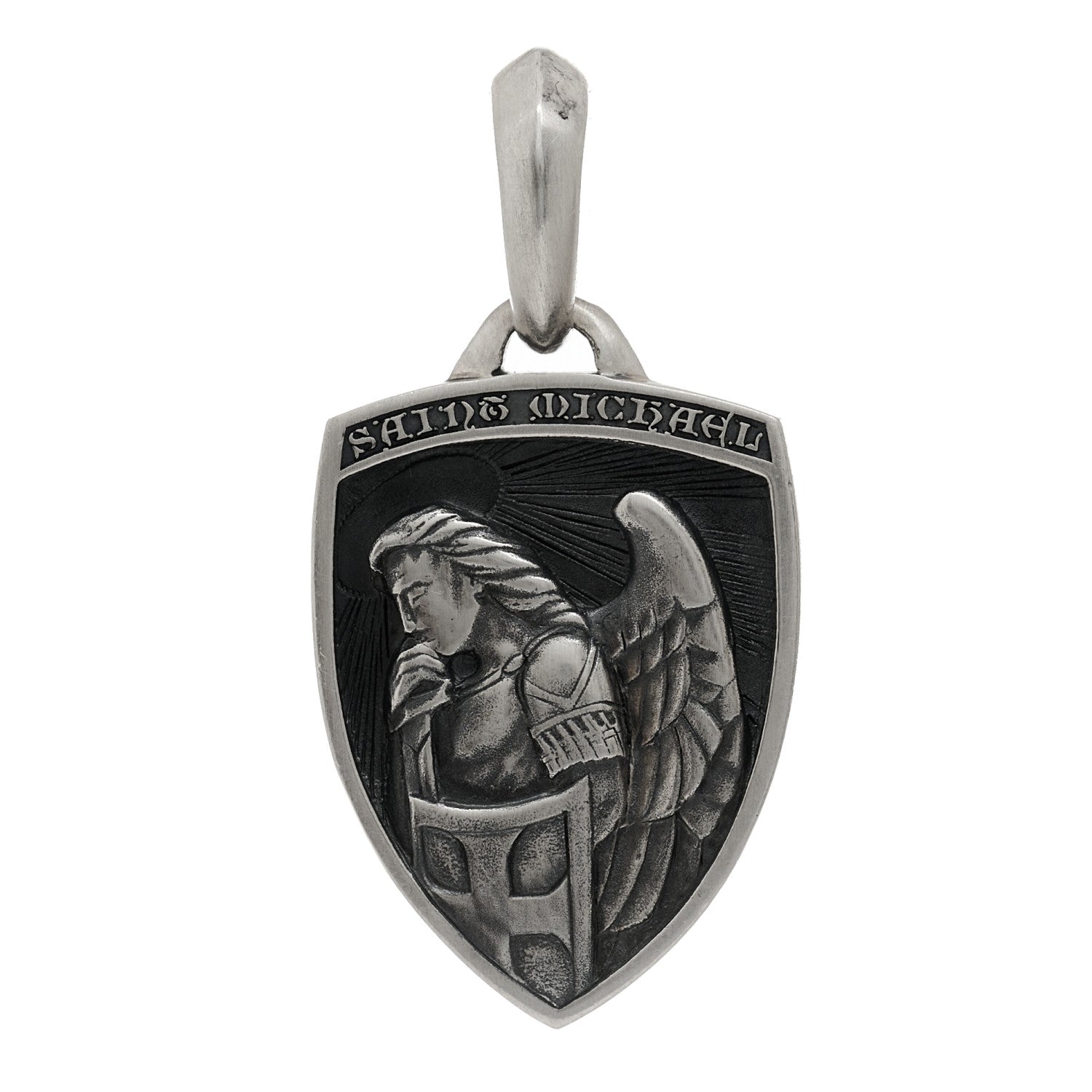 David Yurman Sterling Silver St. Michael Amulet Pendant 1 of 3