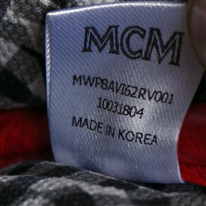MCM Visetos Anya Shopper Tote Pouch Red 7 of 10