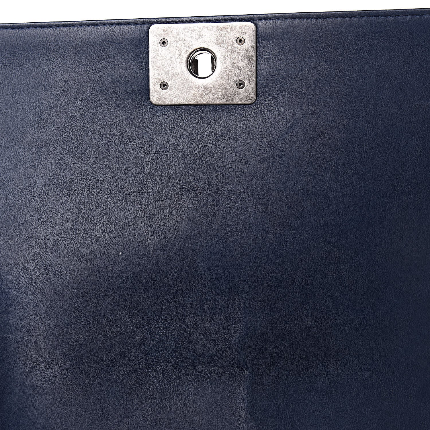 Chanel Calfskin Double Stitch Medium Boy Flap Marine 14 of 15