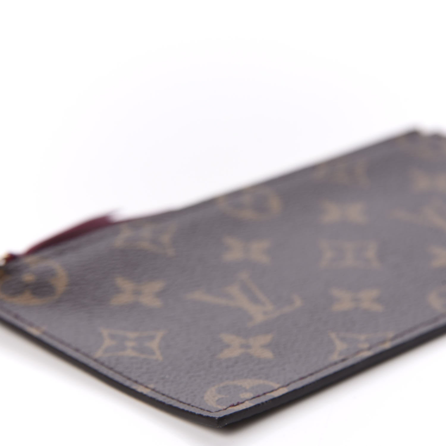 Louis Vuitton Monogram Felicie Chain Wallet Zippered Insert Fuchsia 6 of 7