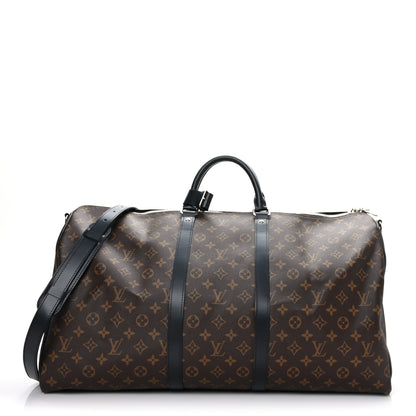 Louis Vuitton Monogram Macassar Keepall Bandouliere 55 1 of 10