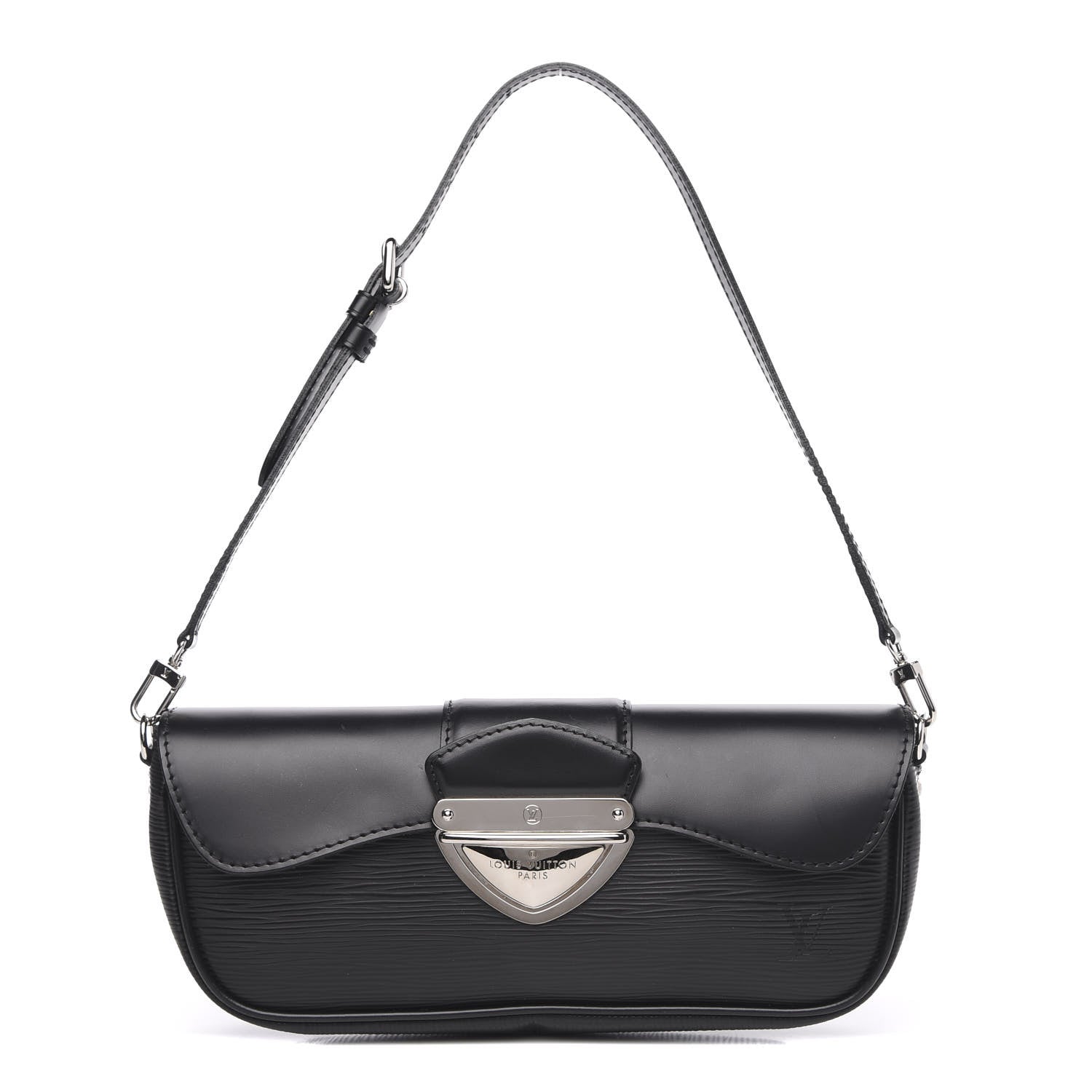 Louis Vuitton Epi Montaigne Clutch Black 1 of 8