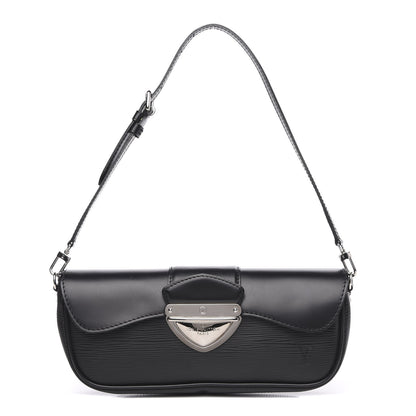 Louis Vuitton Epi Montaigne Clutch Black 1 of 8