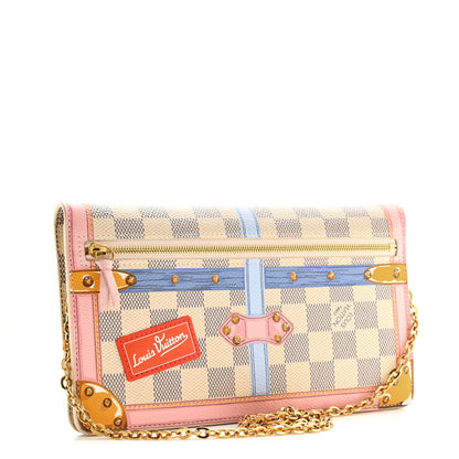 Louis Vuitton Damier Azur Summer Trunks Pochette Weekend 3 of 11