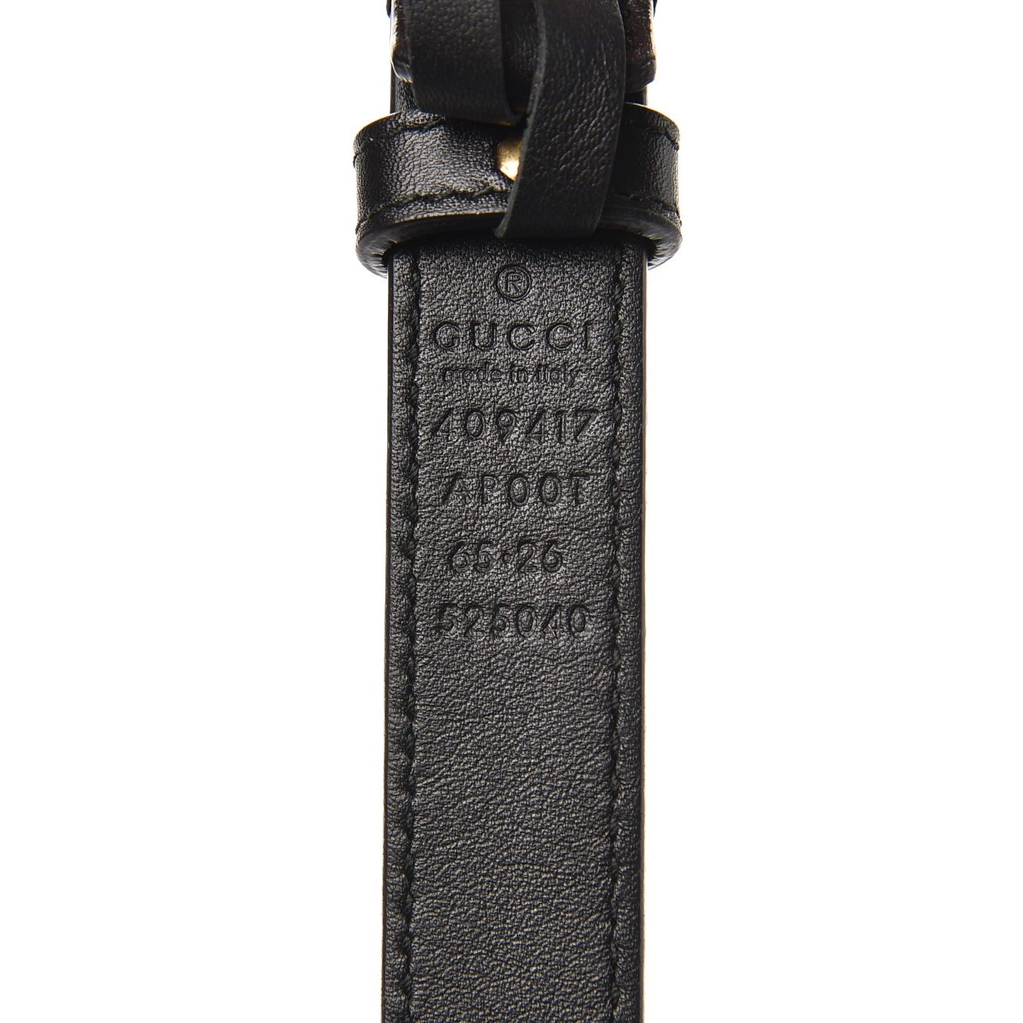 Calfskin Double G 20mm Belt 65 26 Black