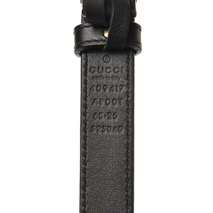 Gucci Calfskin Double G 20mm Belt 65 26 Black 4 of 4
