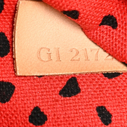 Louis Vuitton Monogram Kusama Waves Neverfull MM Red 6 of 6