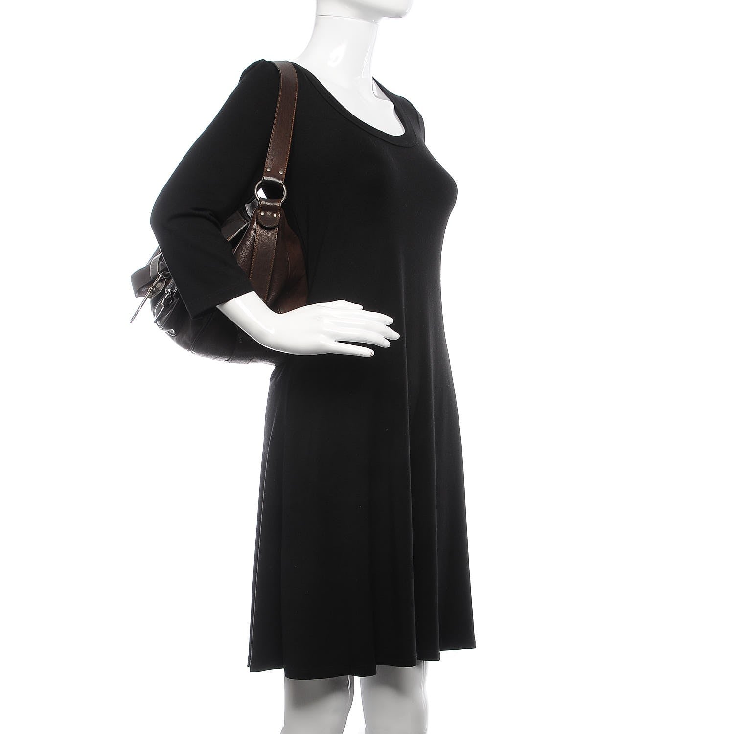 Christian Dior Lambskin Gaucho Double Saddle Bag Brown 2 of 7