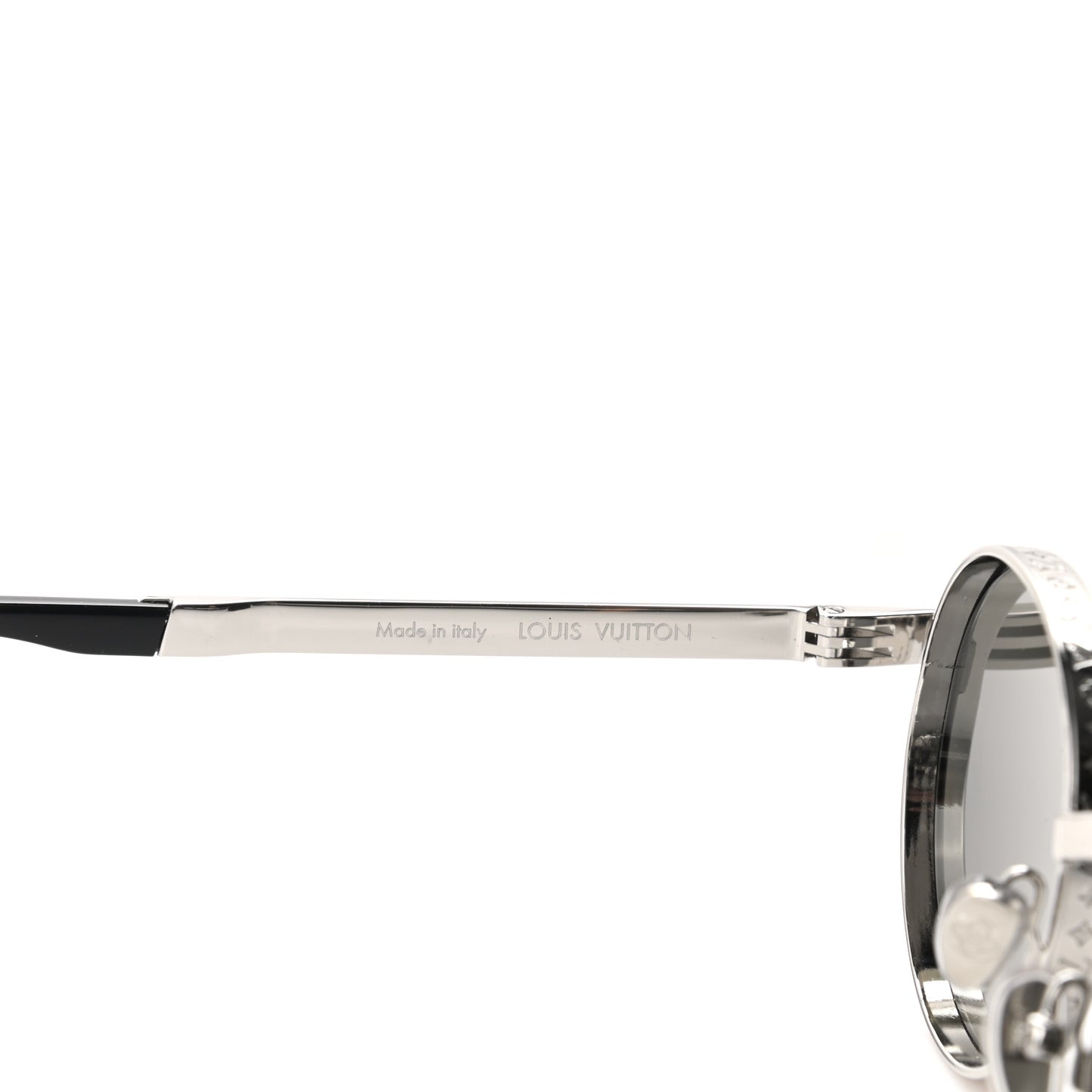 Metal Engraved The LV Round Sunglasses Z1764U Silver