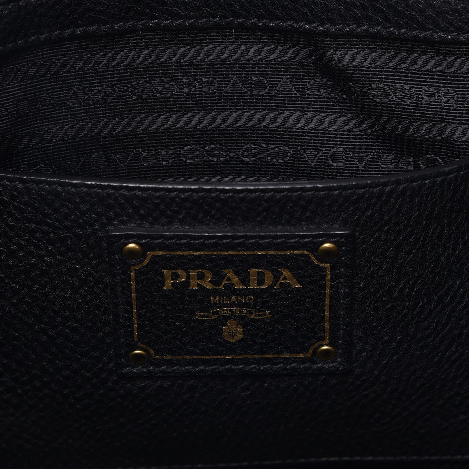 Prada Vitello Daino Tote Nero Black 7 of 11