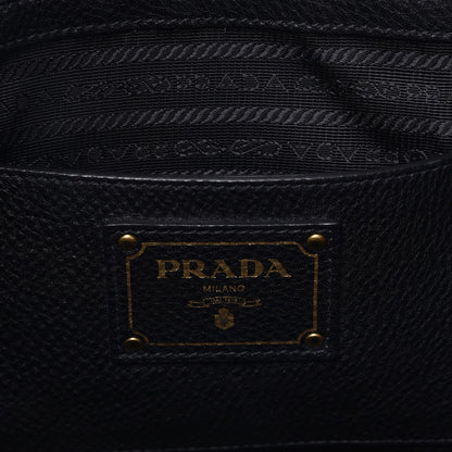 Prada Vitello Daino Tote Nero Black 7 of 11