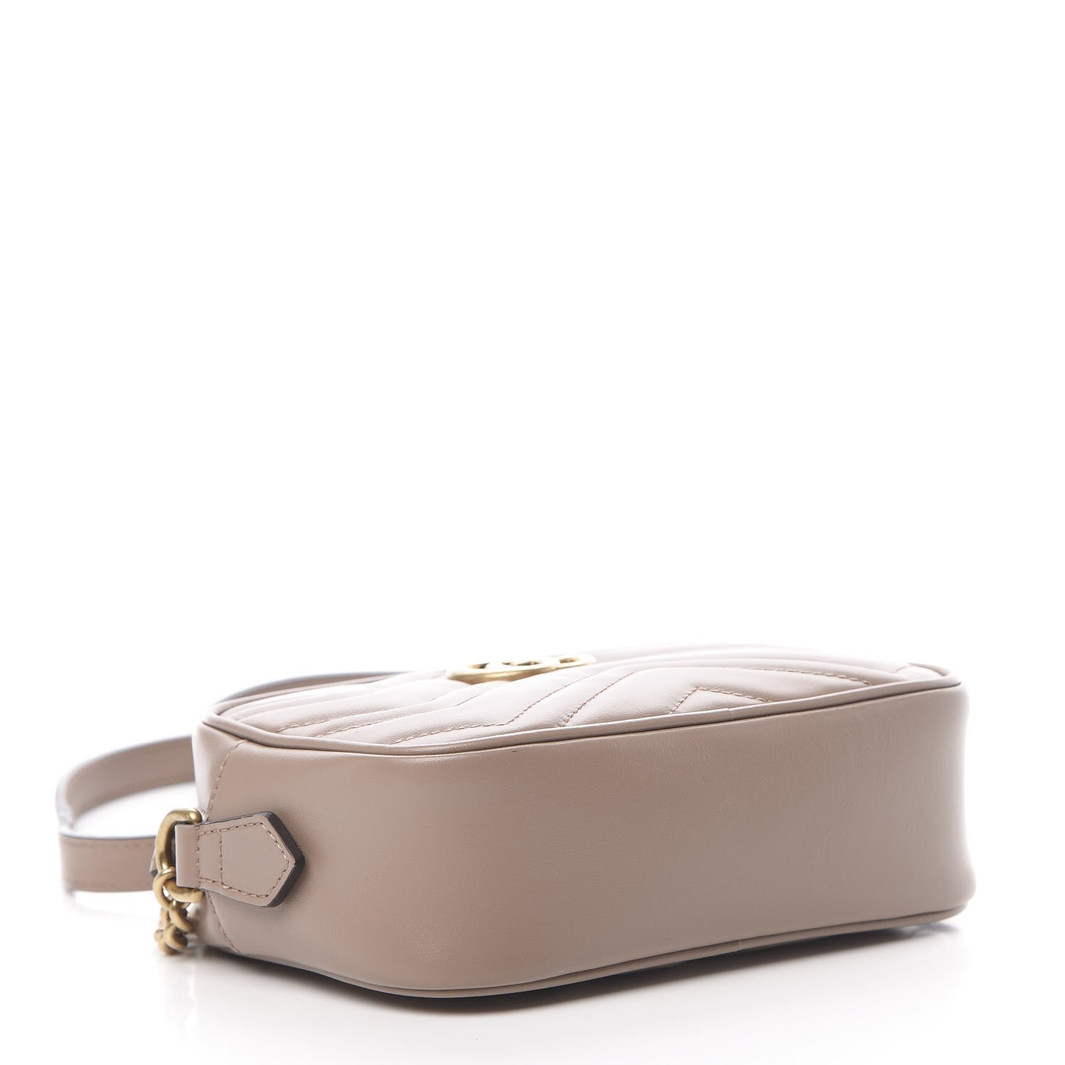 Gucci Calfskin Matelasse Mini GG Marmont Chain Shoulder Bag Porcelain Rose 4 of 15