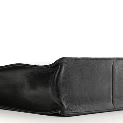 Chanel Shiny Aged Calfskin North South Shopping Bag Black 9 of 10