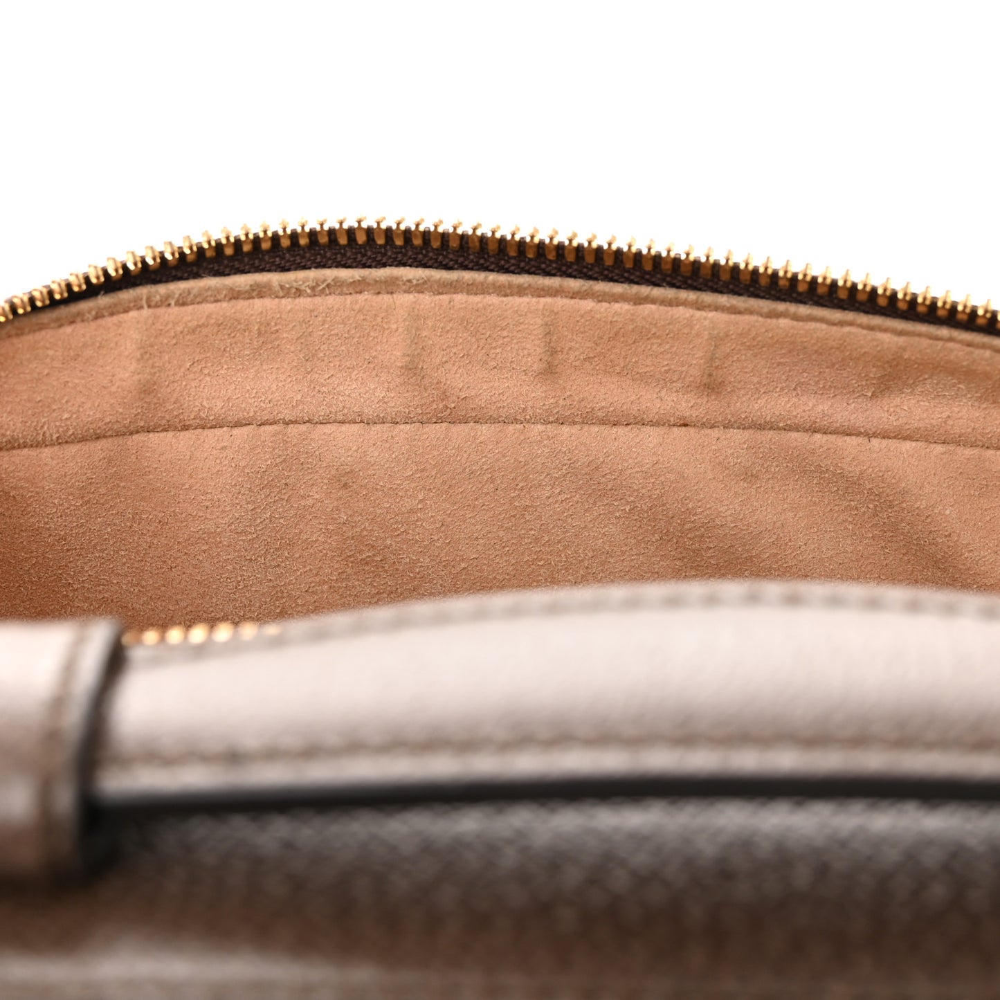 GG Supreme Monogram Web Small Ophidia Top Handle Shoulder Bag Brown