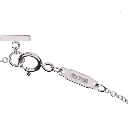 Tiffany 18K White Gold Large T Smile Pendant Necklace 6 of 6