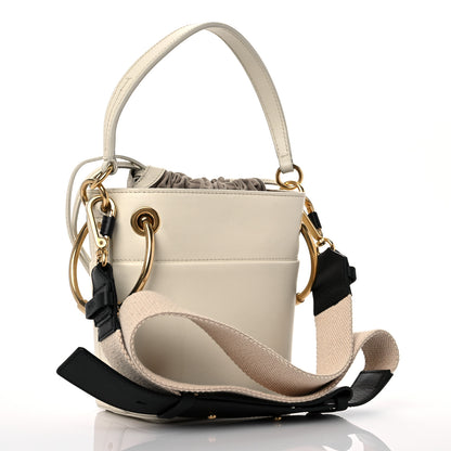 Chloe Smooth Calfskin Mini Roy Bucket Bag Natural White 3 of 18