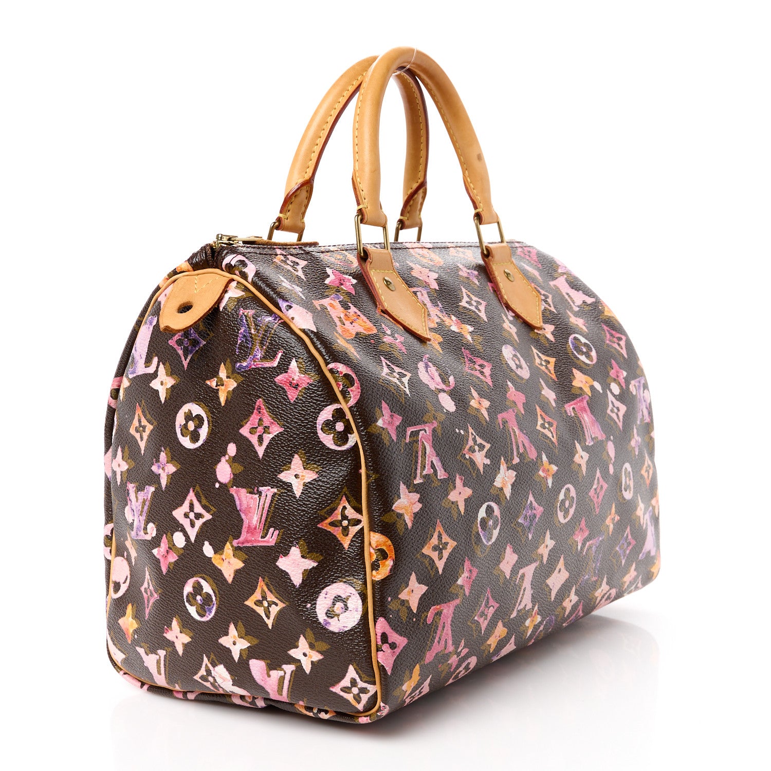 Louis Vuitton Watercolor Aquarelle Speedy 30 Brown 3 of 11