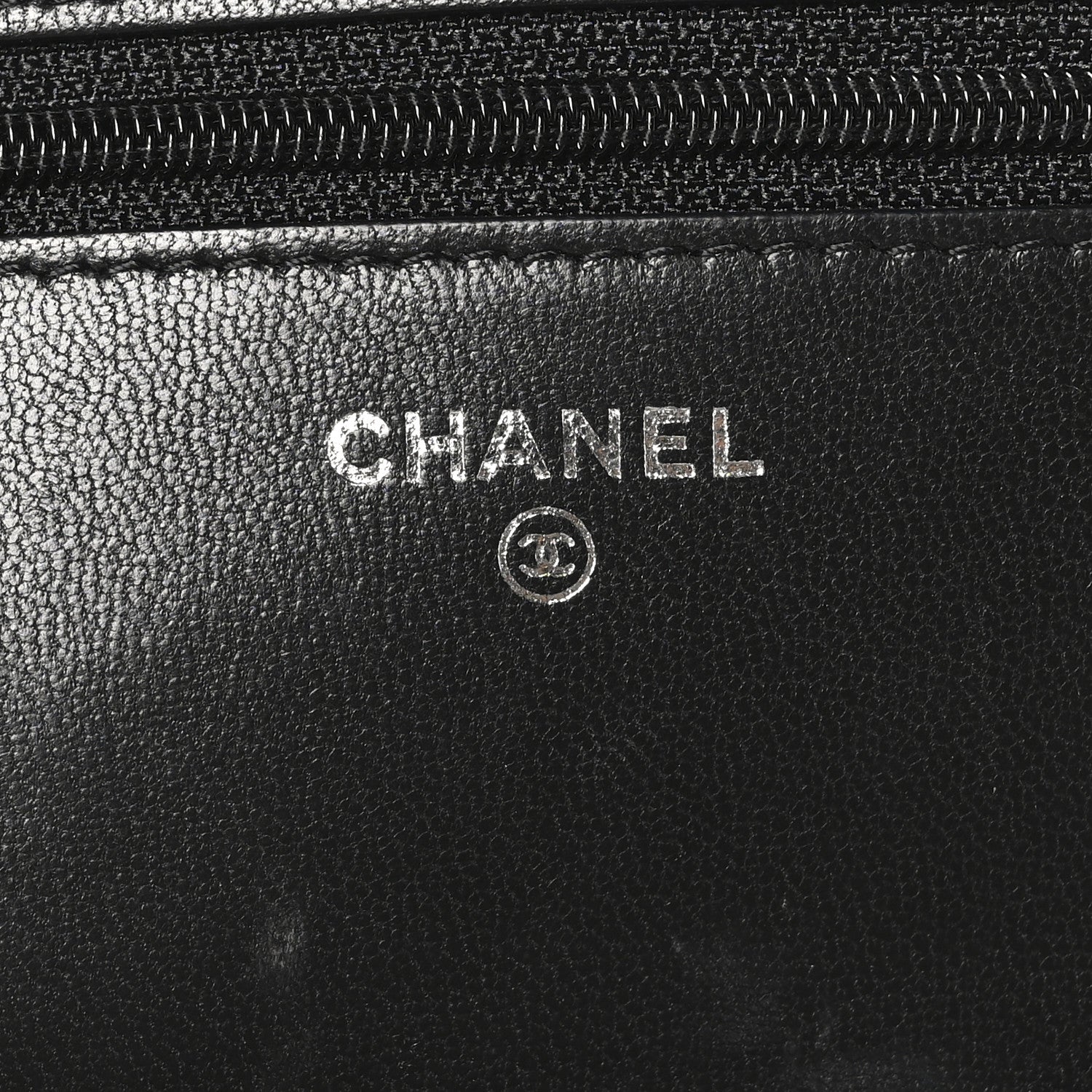 Chanel Lambskin Quilted Wallet On Chain WOC Black 6 of 11