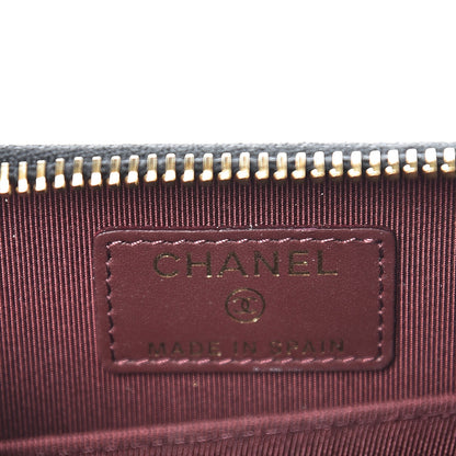 Chanel Caviar Quilted Zip Coin Purse Black 6 of 8