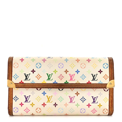 Louis Vuitton Monogram Multicolor Porte Tresor International Wallet White 1 of 16