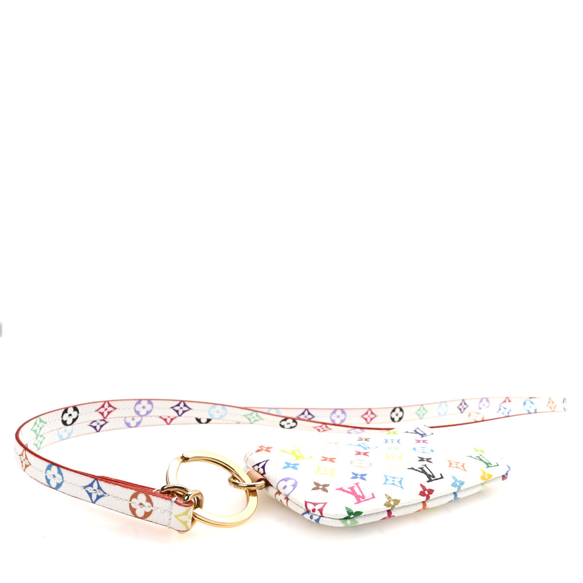 LV X TM Monogram Multicolor Phone Holder White