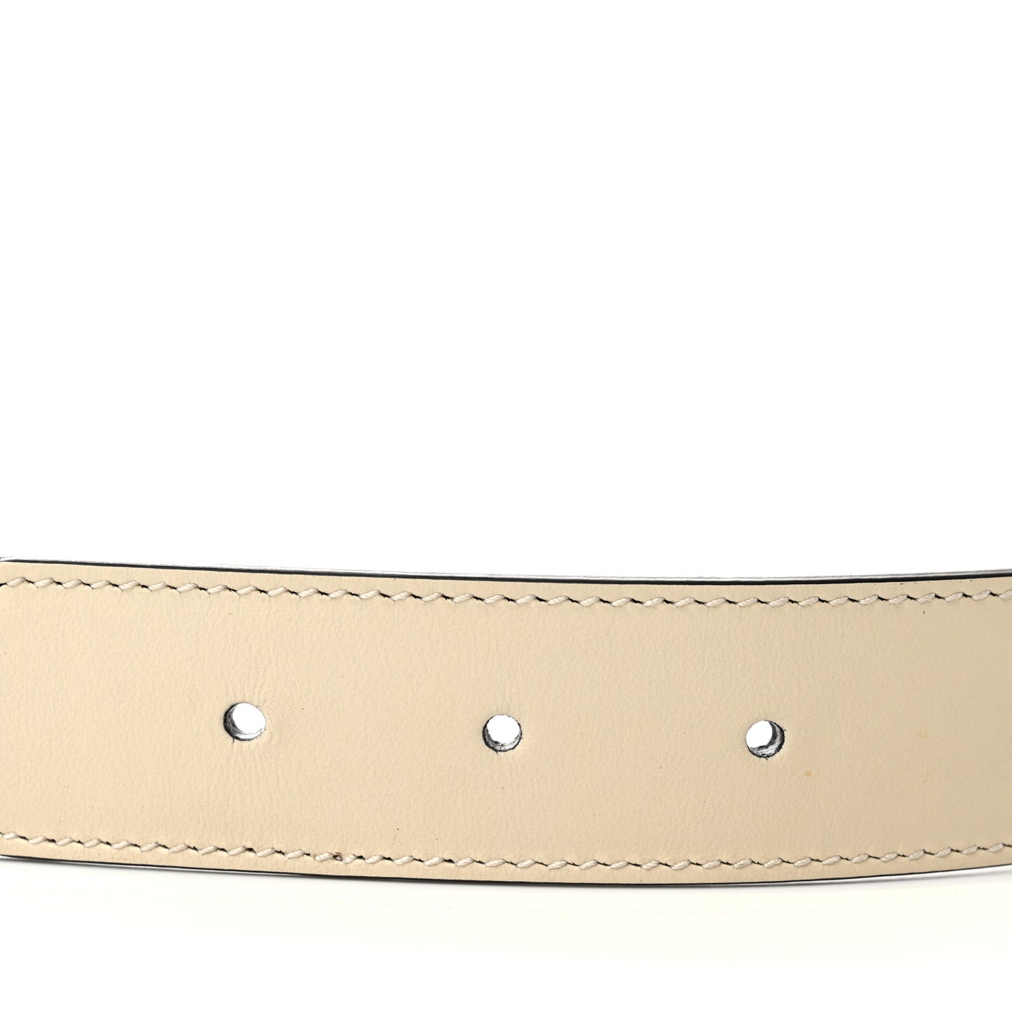 GG Supreme Monogram Matte Plutone Calfskin Double G 30mm Belt 95 38 Beige Ebony Mystic White