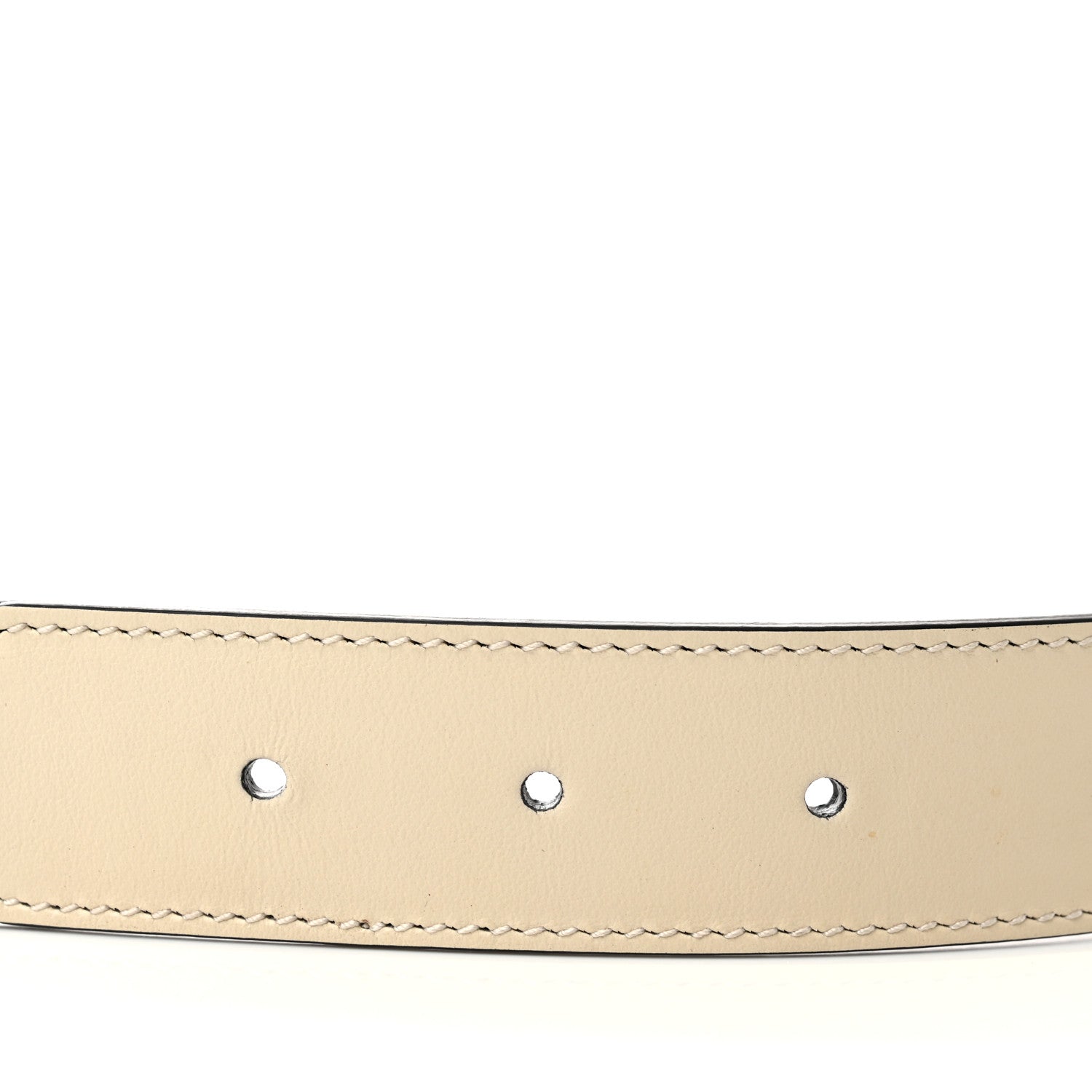 Gucci GG Supreme Monogram Matte Plutone Calfskin Double G 30mm Belt 95 38 Beige Ebony Mystic White 4 of 6