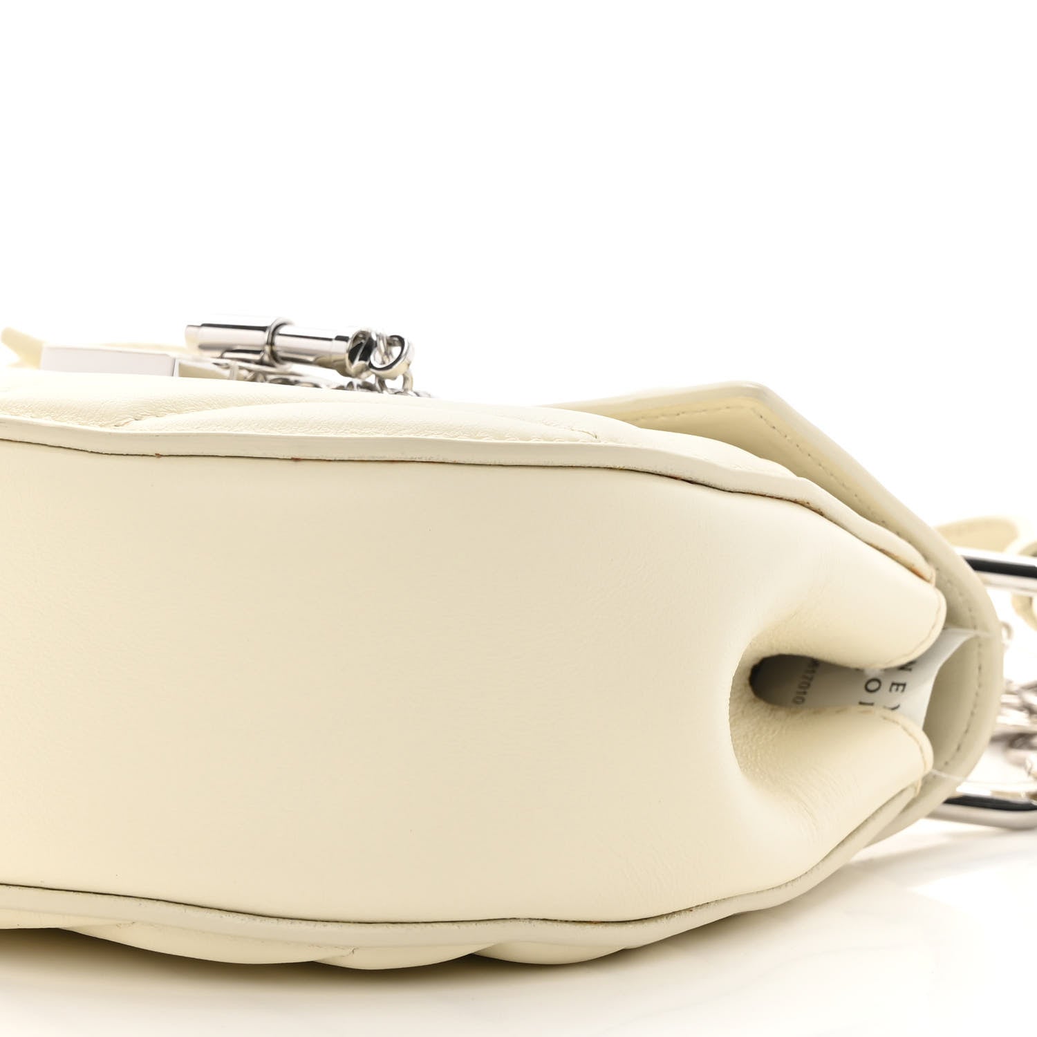 Chloe Calfskin Quilted Mini Drew Bijou Shoulder Bag Natural White 9 of 13