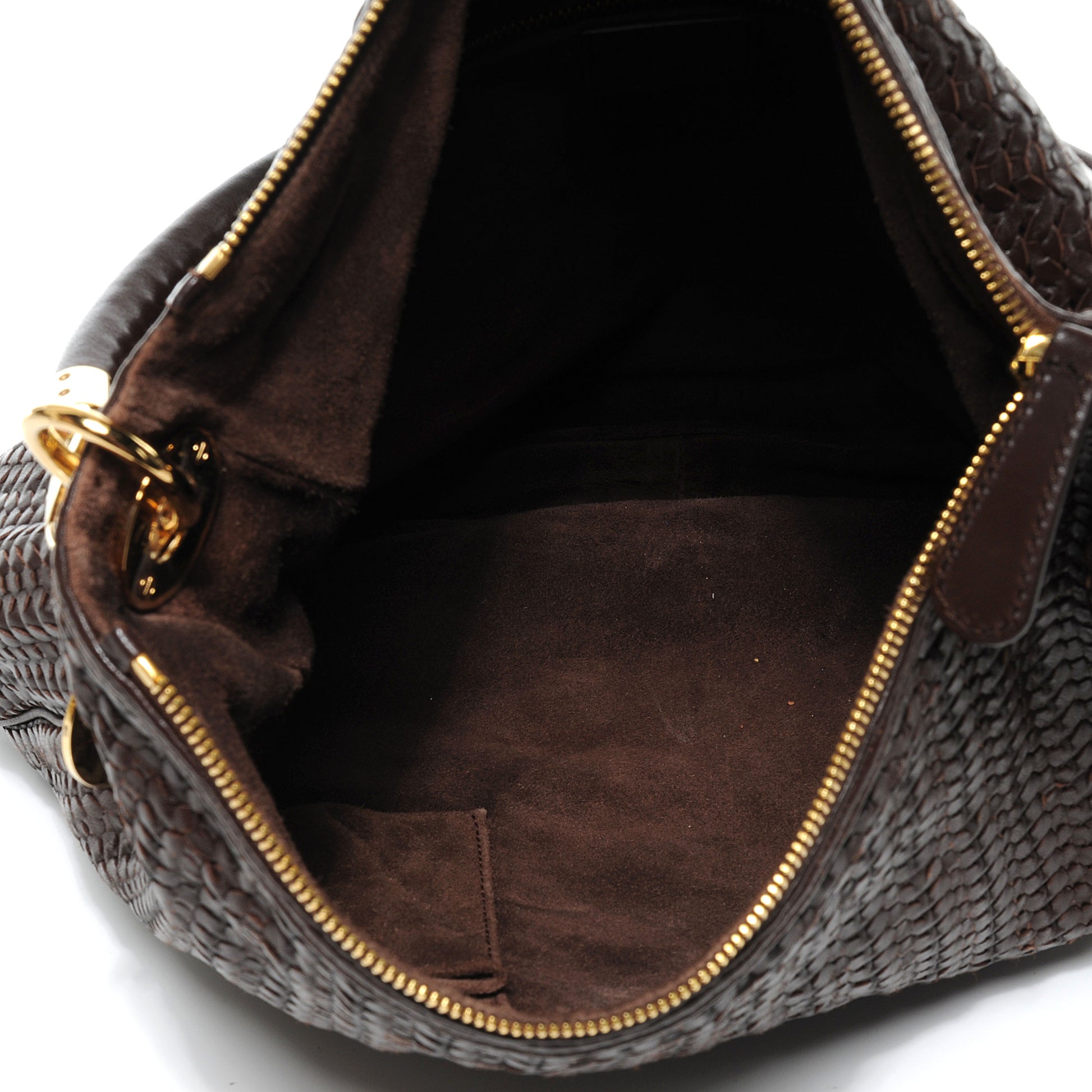 Christian Dior Lambskin Woven Hobo Brown 7 of 7
