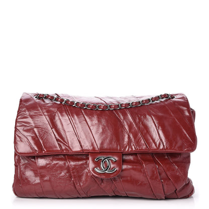 Chanel Glazed Calfskin Twisted Maxi Flap Red 1 of 7