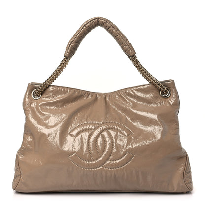 Chanel Vinyl Rodeo Tote Beige 1 of 9
