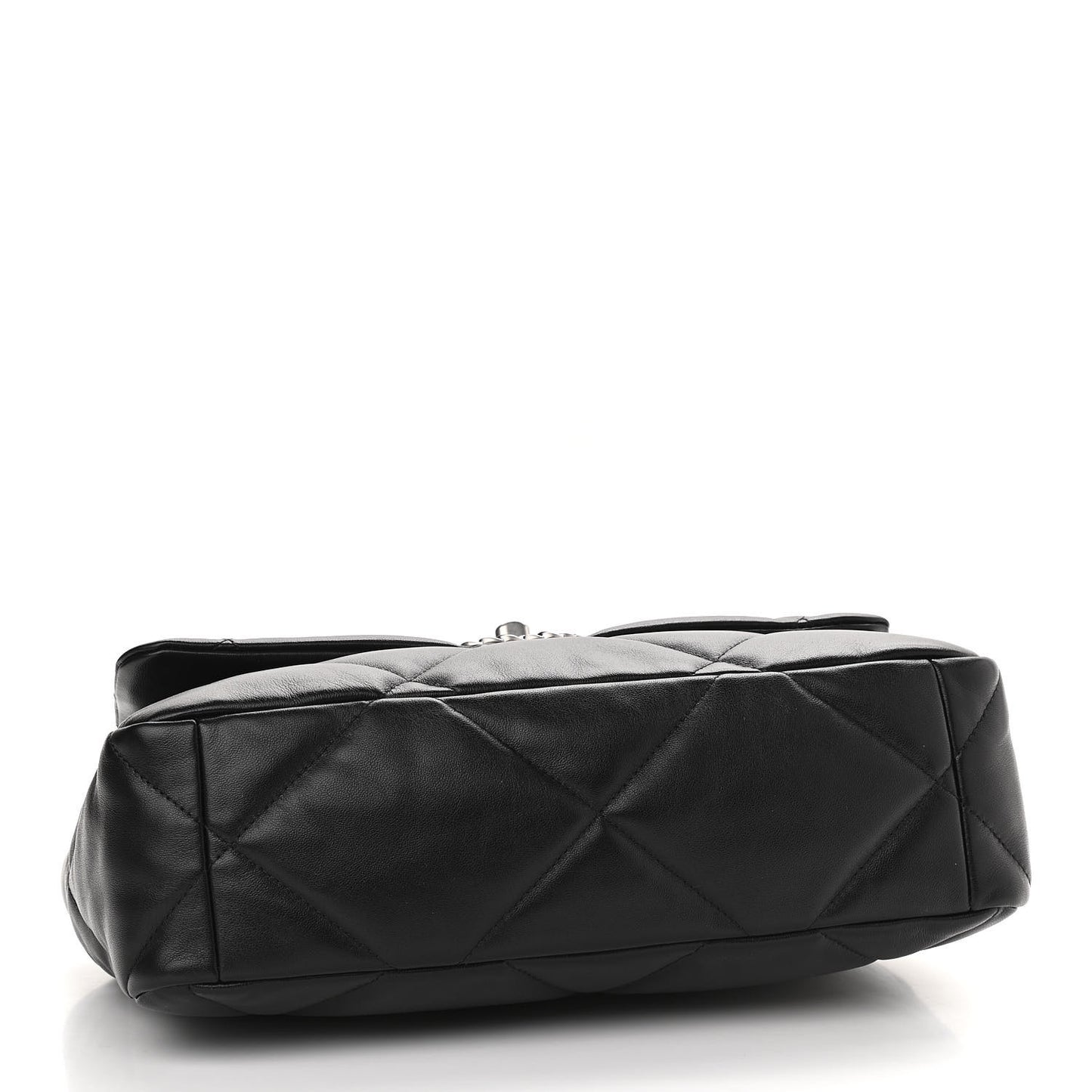 Lambskin Quilted Large Chanel 19 Flap Black