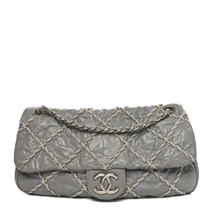 Chanel Calfskin Ultra Stitch Oversized Flap Grey 1 of 12