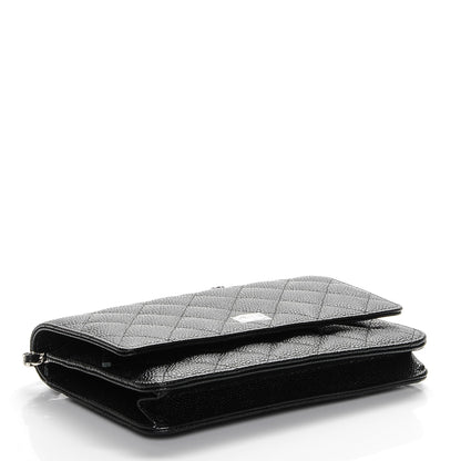 Chanel Caviar Quilted Wallet On Chain WOC Black 4 of 8