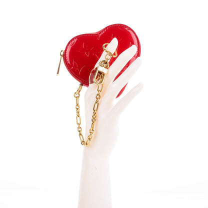 Louis Vuitton Vernis Coeur Heart Coin Purse Pomme D'Amour 2 of 7